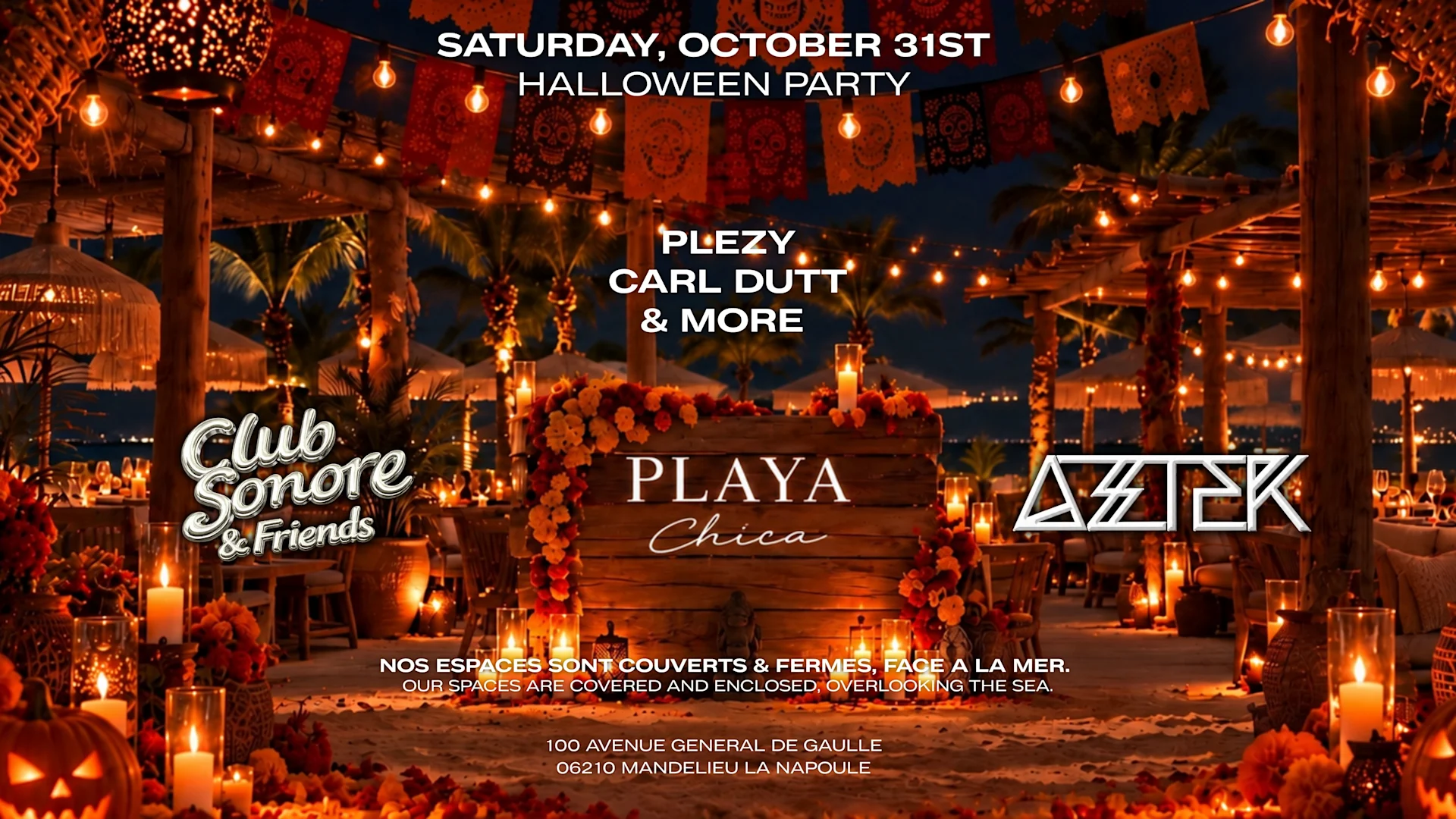 Halloween Party - Aztek & Club Sonore At Playa Chica