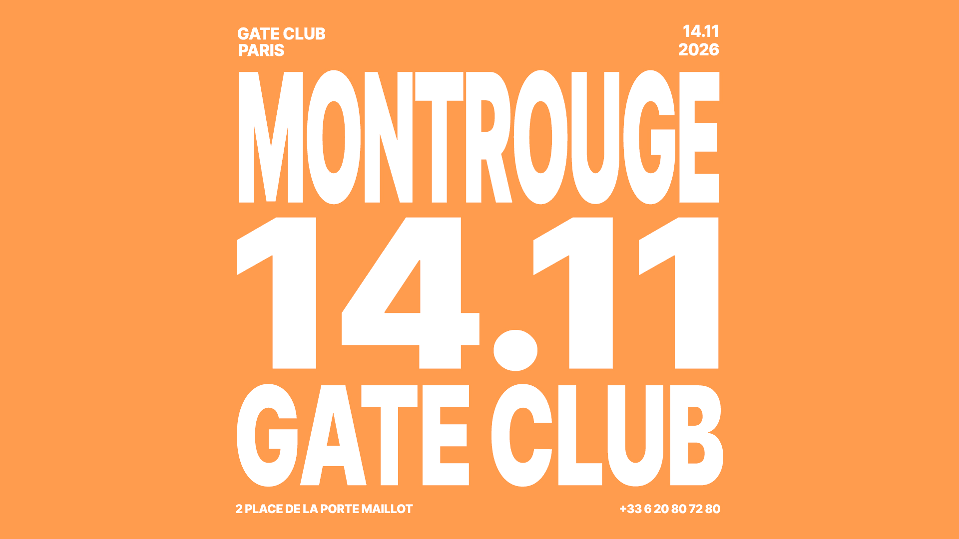 MONTROUGE at Gate club Paris