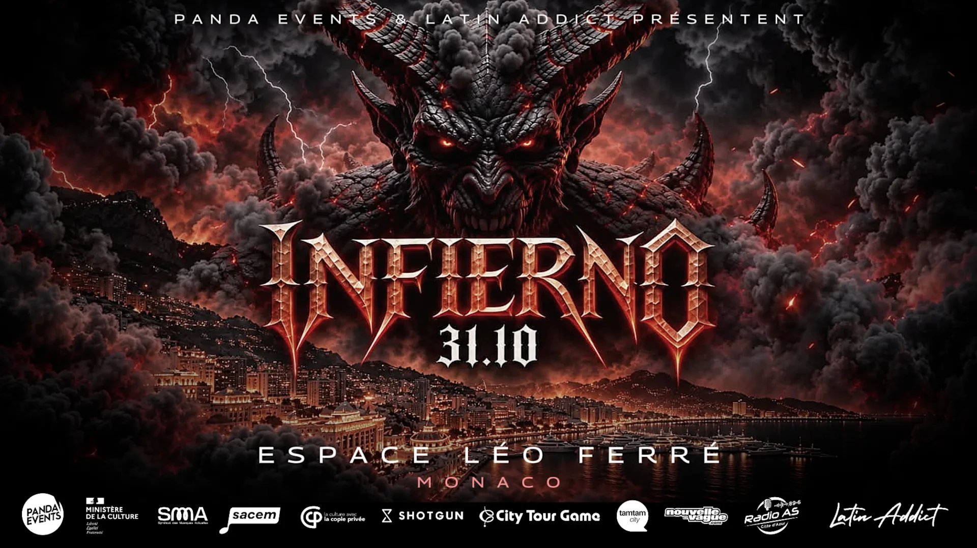 Infierno By Latin Addict • Espace Léo Ferré Monaco