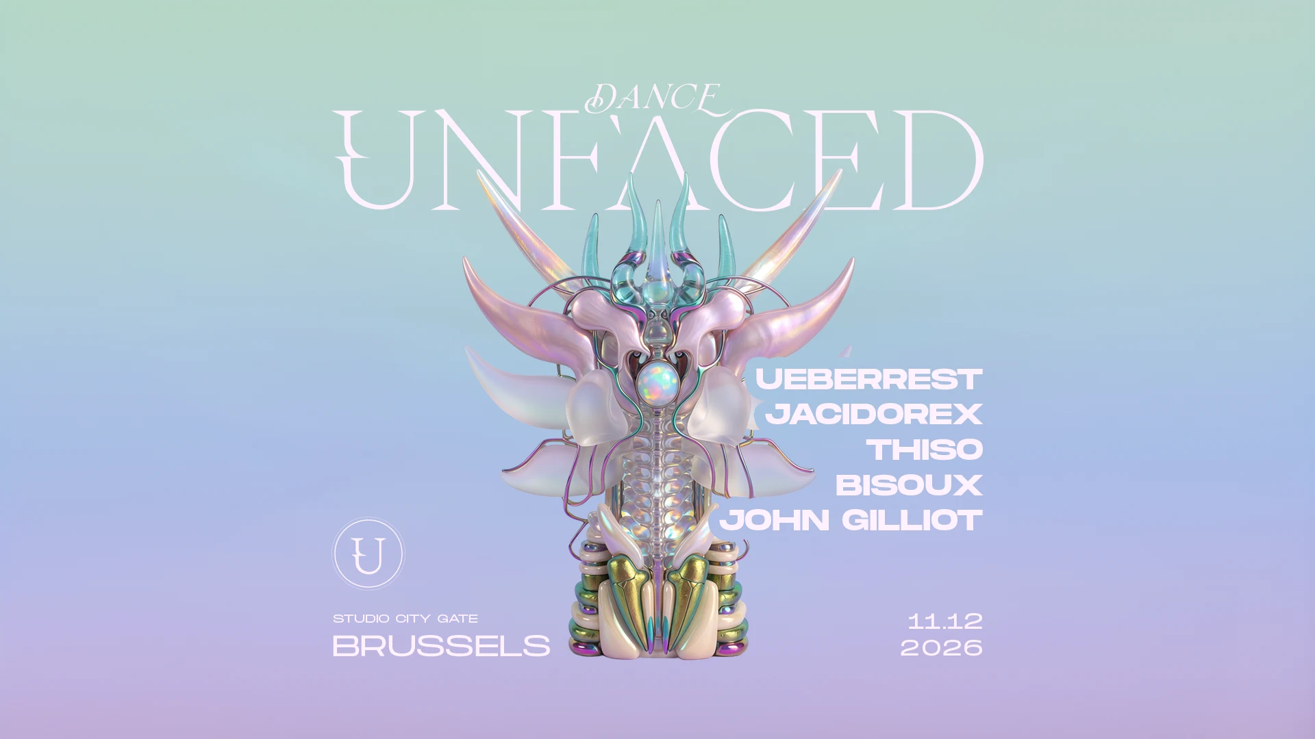 🛸 Unfaced revient à Bruxelles le 11 décembre. Cette fois-ci, rendez-vous au Studio Citygate pour une nuit de techno bouncy avec Jacidorex, Ueberrest & more. Prends ta place pour ne pas manquer cette date 🎟️