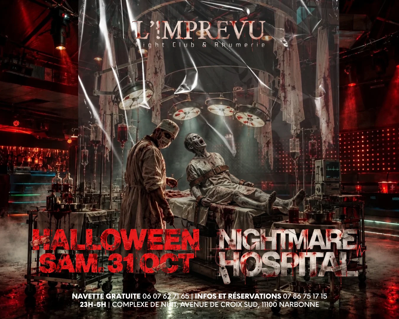 Nightmare Hospital -  Halloween À L'imprévu Narbonne