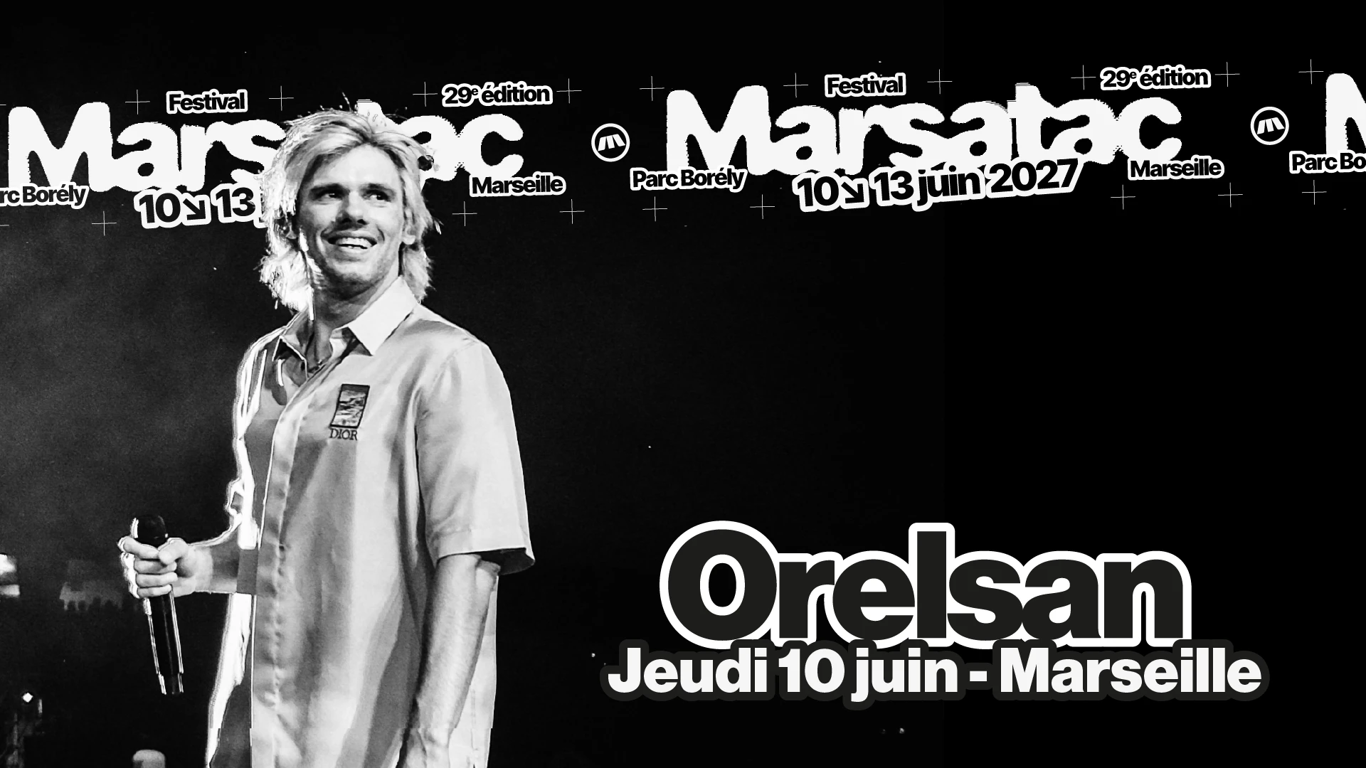 💥 Orelsan sera de la partie pour la 29e édition de Marsatac ! Prends ton pass dès maintenant pour faire la fête du 10 au 13 juin au parc Borély 🎟️
