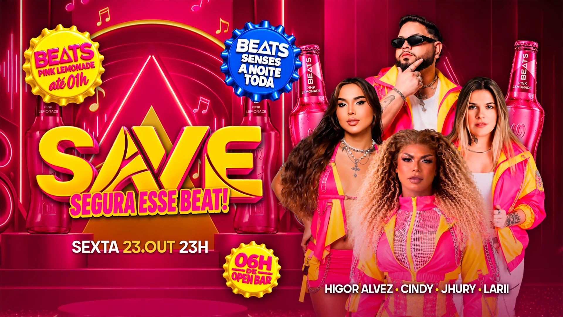 SOLTA O BEAT | OPEN BAR COM BEATS SENSE E PINK LEMONADE