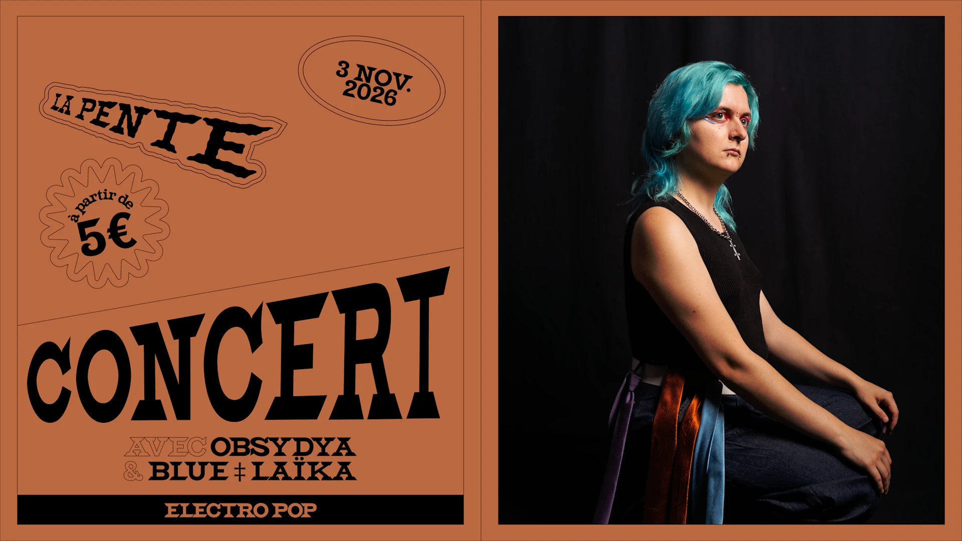 Concert : Blue Laïka & Obsydya [Electropop]