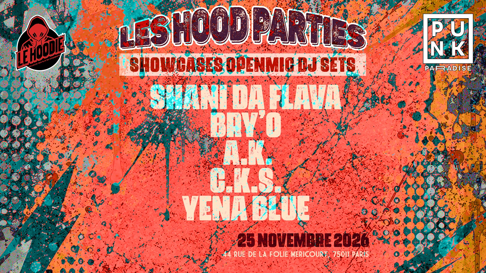 Hood Party - 25 Nov Au Punk Paradise