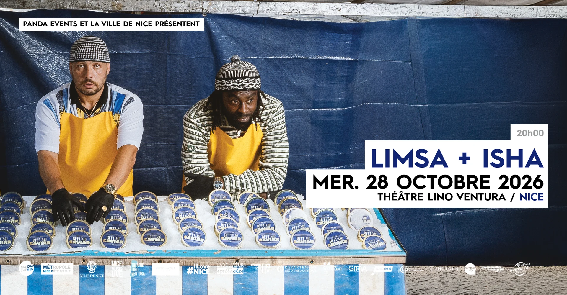 💙 Le duo incontournable du rap français, Isha & Limsa d’Aulnay, sera de passage au Théâtre Lino Ventura le 28 octobre. C’est l’occasion parfaite de vivre Bitume Caviar en live, alors prends vite ta place 🎟️