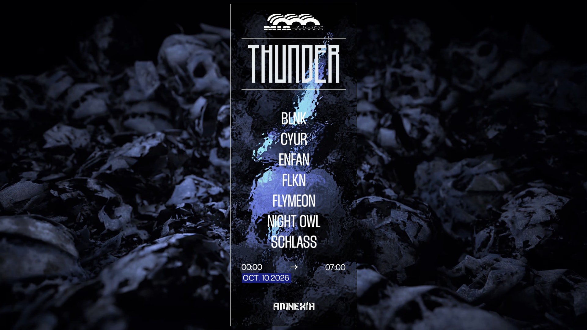 Thunder : Flymeon, Enfan, Cyur, Blnk, Night Owl & More