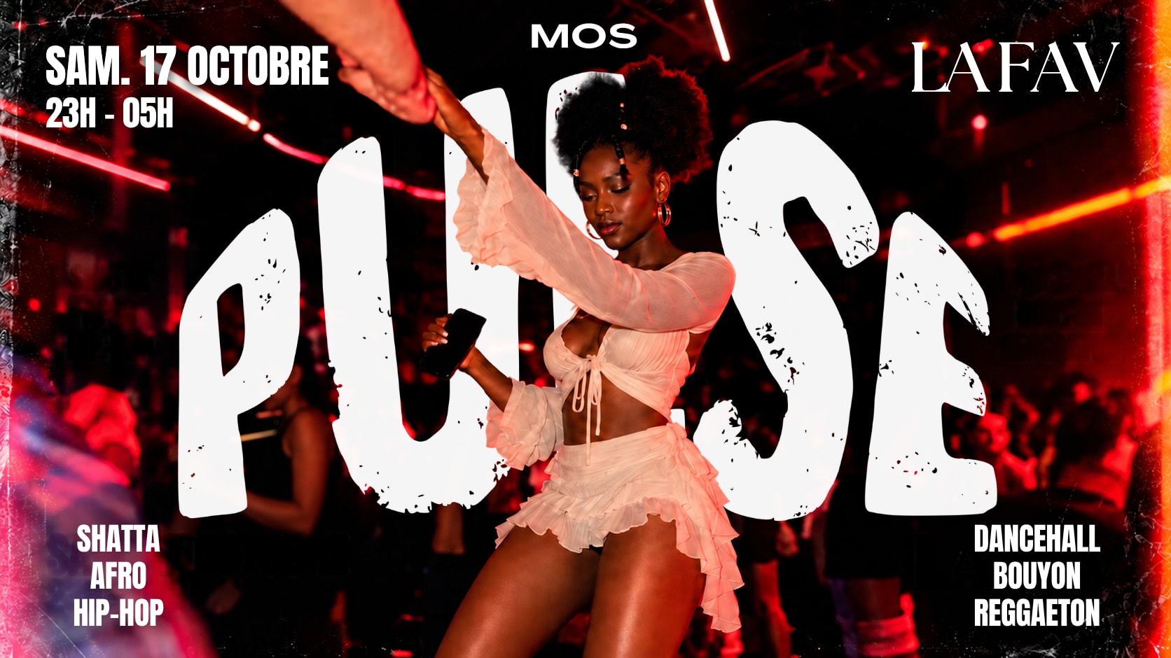 Mos Présente Pulse–Soirée Afro Shatta Hip-Hop Paris|17.10.26