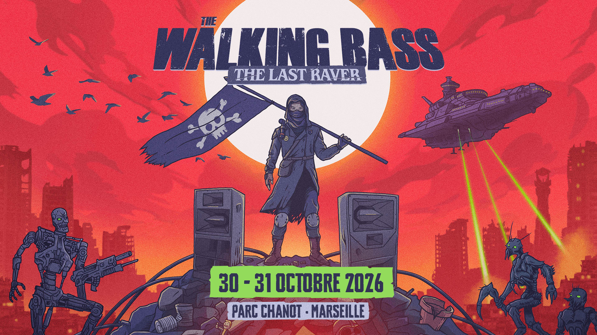 🧟 Walking Bass va faire trembler Marseille les 30 & 31 octobre pour un Halloween hard music XXL avec Dual Damage, FLKN, Vladimir Cauchemar, Onlynumbers & more. Prends ton pass sans attendre 🎟️