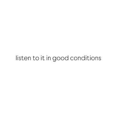 Listen To It In Good Conditions