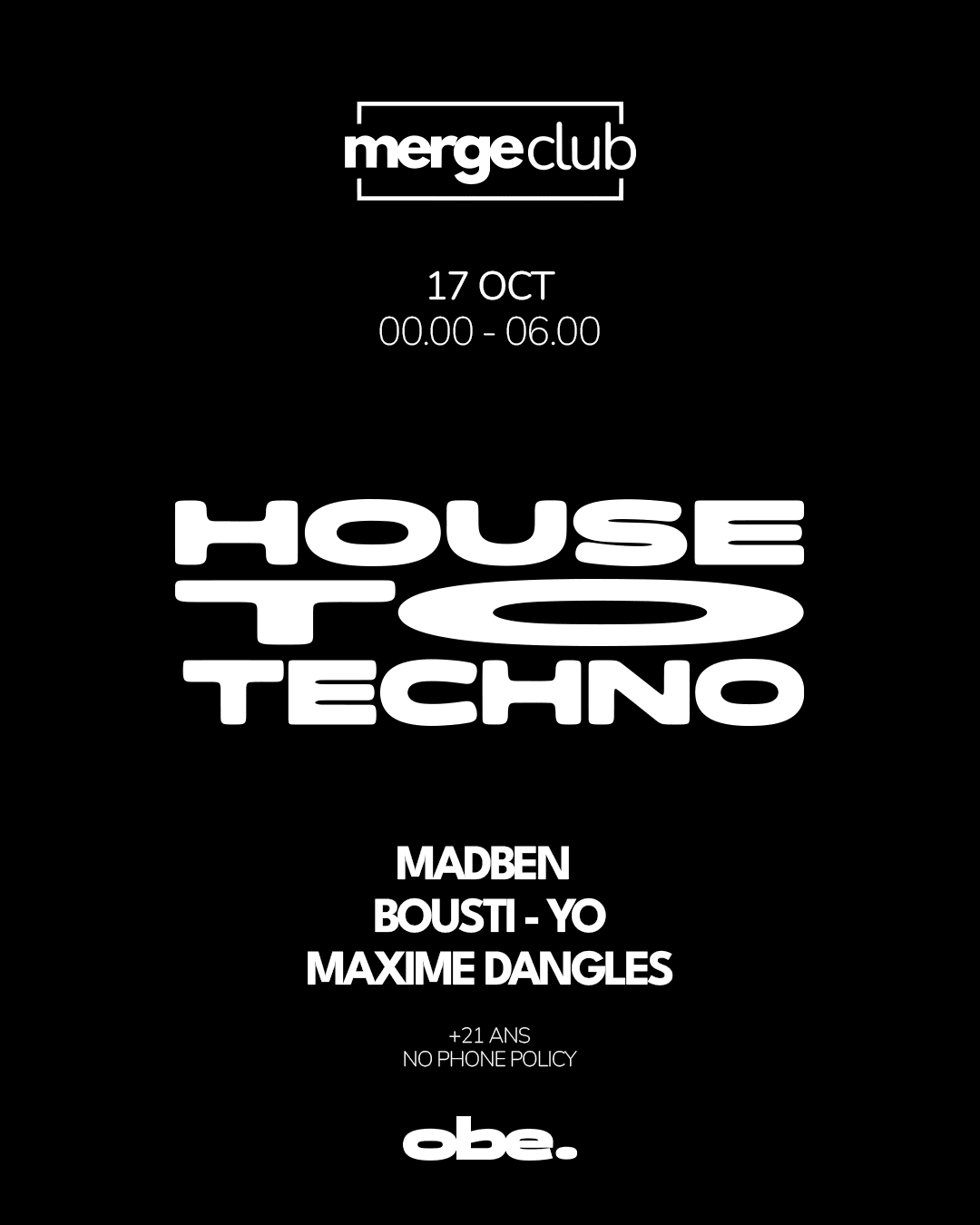 Merge Club - House To Techno