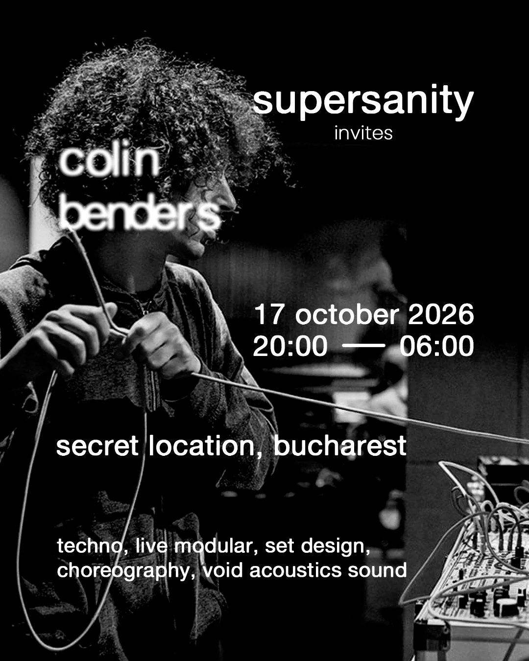 Supersanity Invites Colin Benders Live