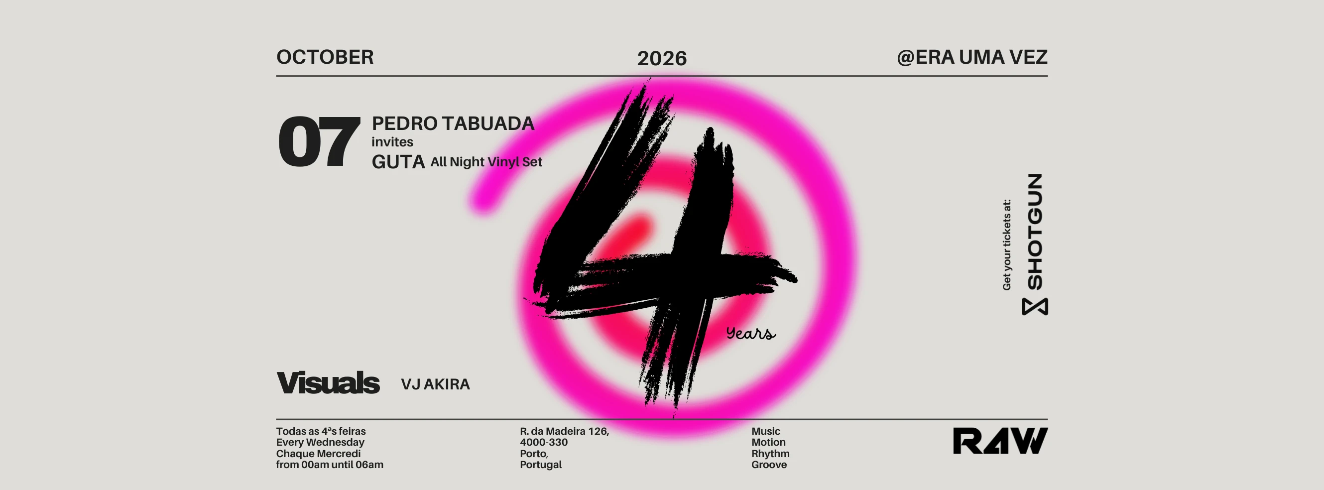 4th Anniversary Pedro Tabuada Invites Guta