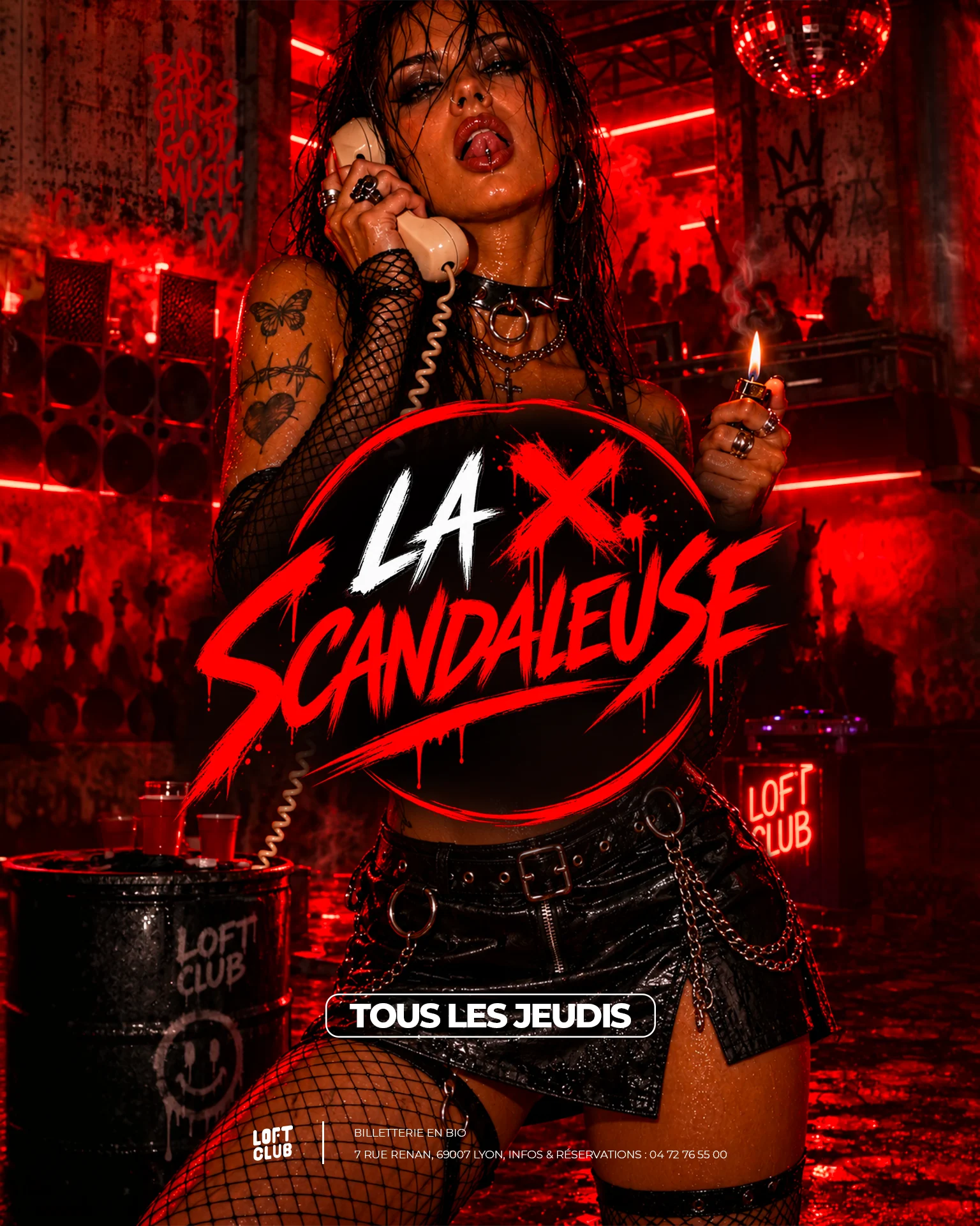 La Scandaleuse : Tous Les Jeudis Au Loft Club Lyon