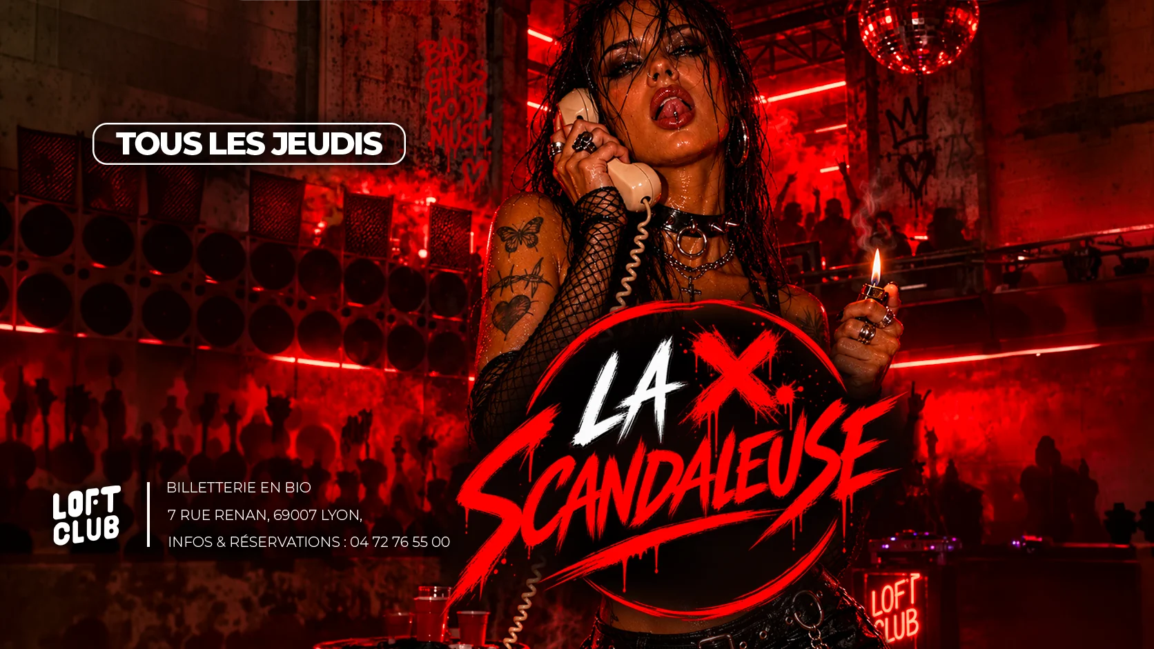 La Scandaleuse : Tous Les Jeudis Au Loft Club Lyon