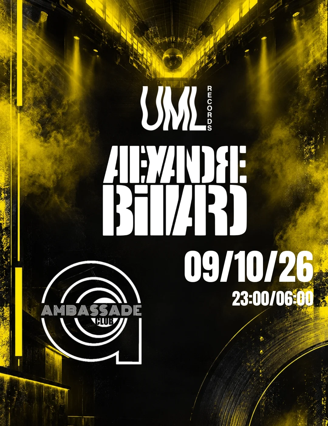 Uml Records With Alexandre Billard @ Ambassade