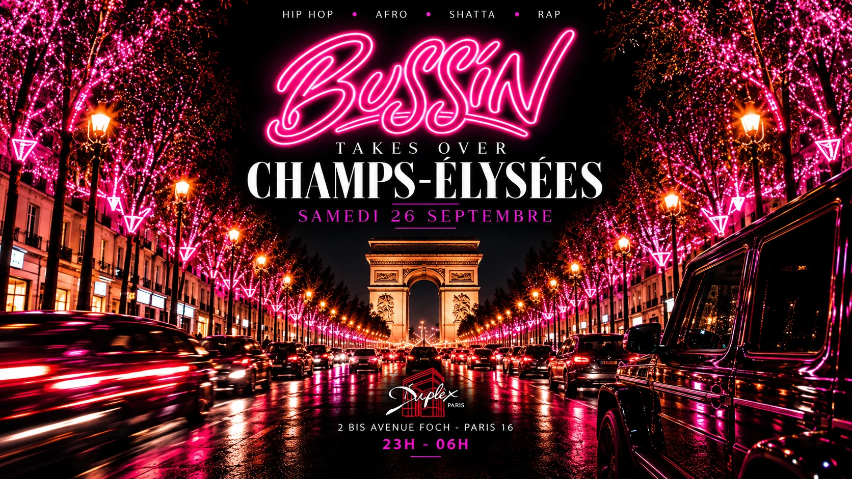 Bussin Takes Over Champs-Elysees