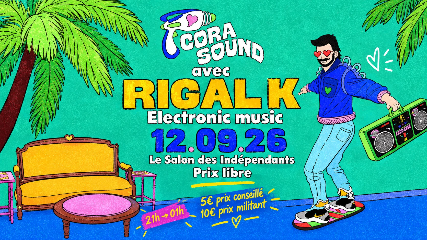 Corasound W/ Rigal K @Salon Des Indépendants / Electronic🎶