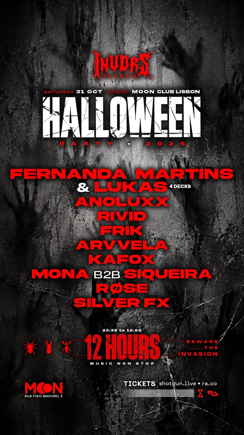 Halloween Invdrs / Fernanda Martins & Lukas, Anoluxx, Rivid.