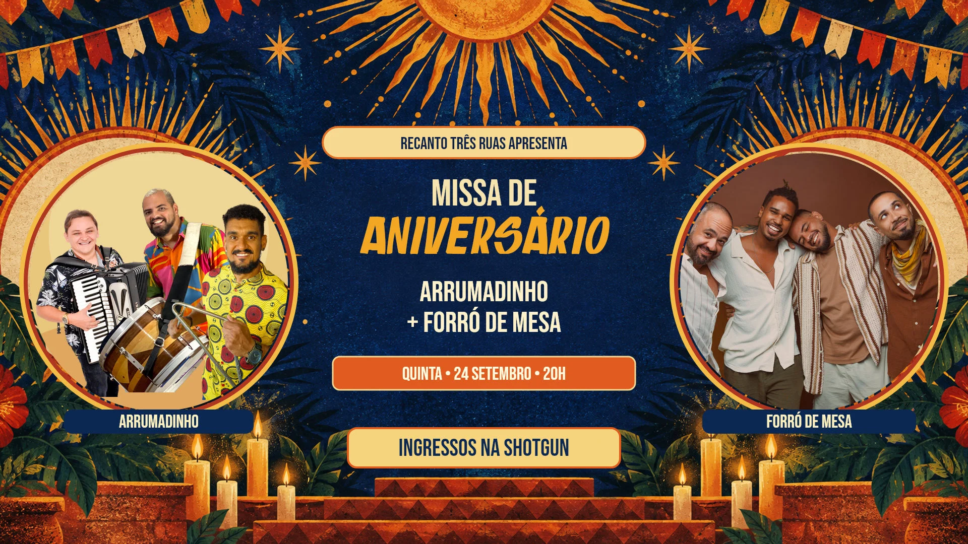 Missa De Aniversario Com Arrumadinho E Forro De Mesa