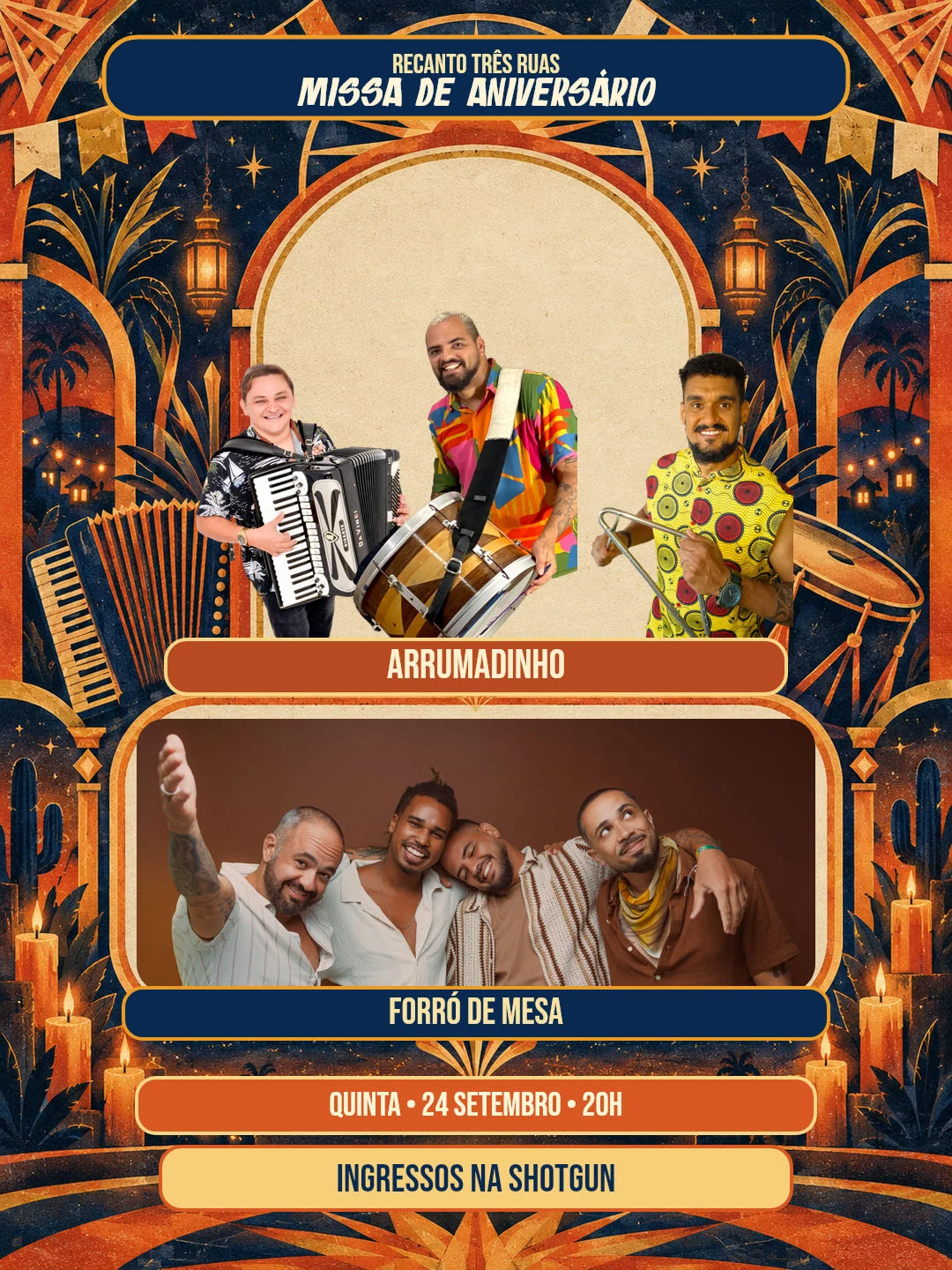 Missa De Aniversario Com Arrumadinho E Forro De Mesa