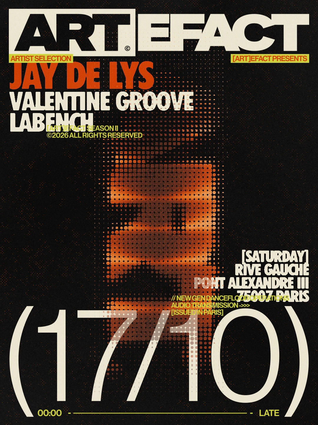 Artefact: Jay De Lys, Valentine Groove, Labench