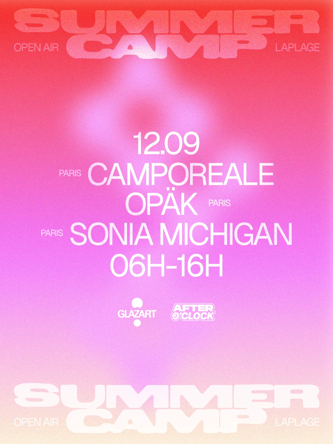 After O'clock X La Plage Open Air : Camporeale, Opäk & More