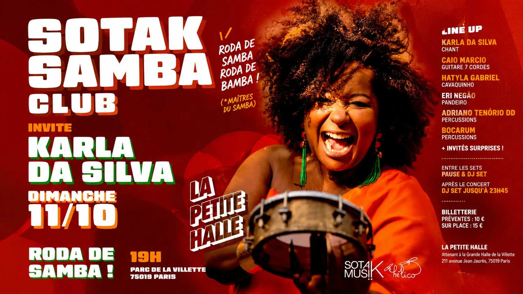 Sotak Samba Club Invite Karla Da Silva À La Petite Halle !