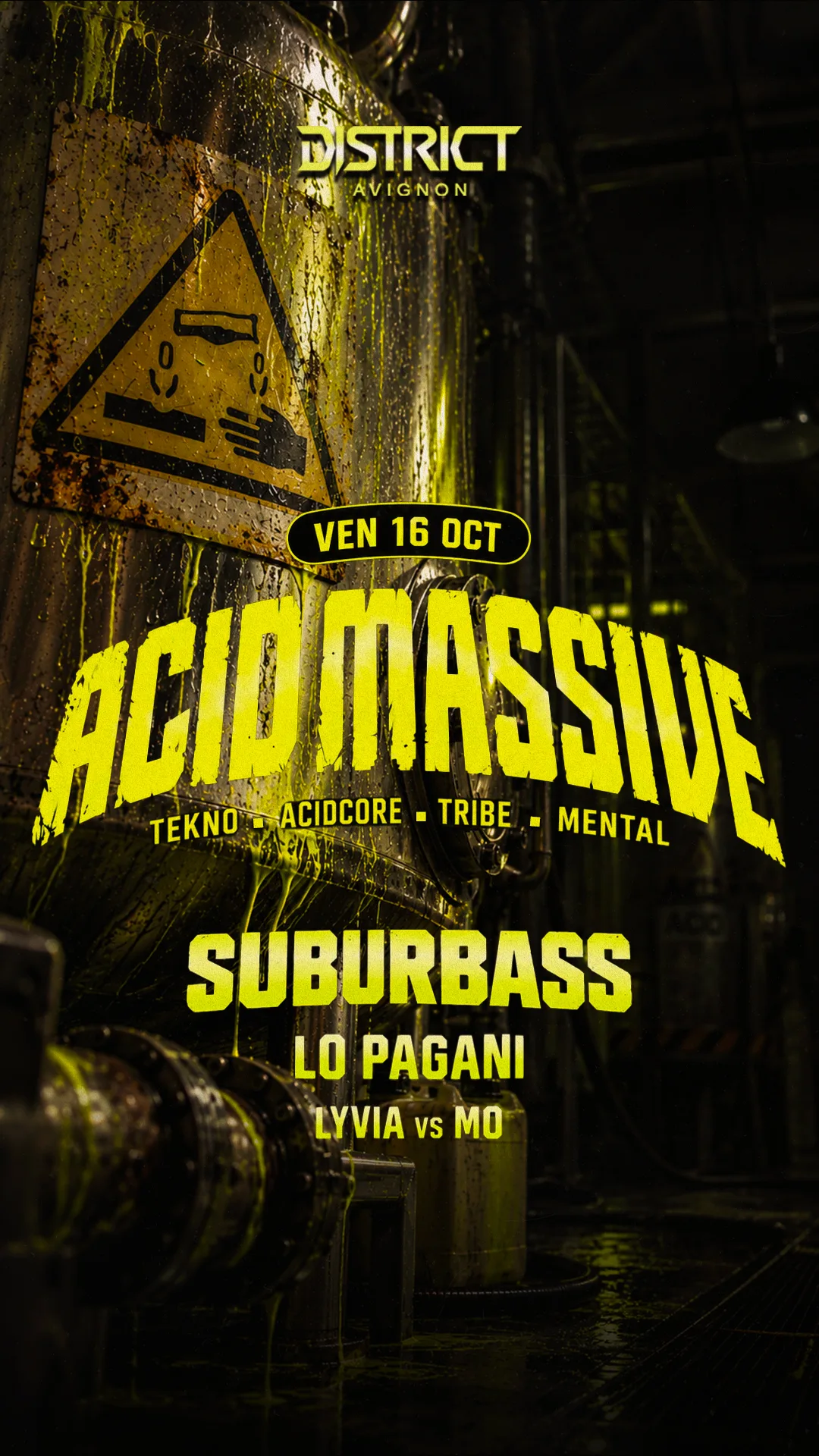 Acid Massive : Suburbass + Lö Pagani + Lyvia Vs Mo