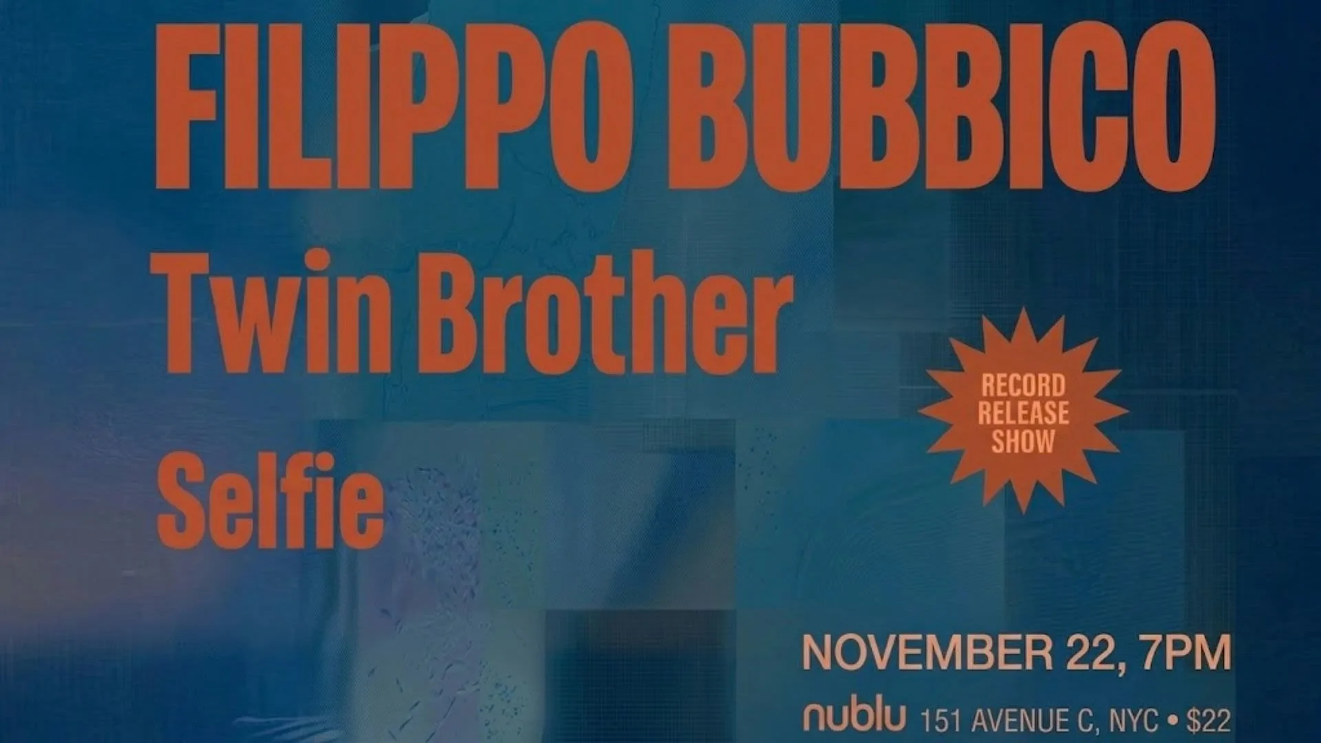 Filippo Bubbico, Twin Brother, Selfie