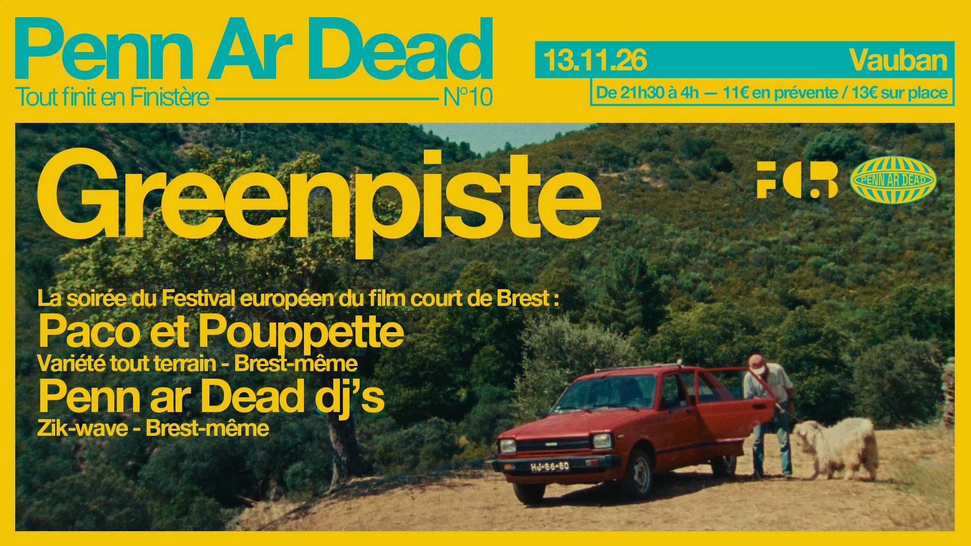 Film Court Greenpiste: Paco Et Pouppette + Penn Ar Dead Dj's