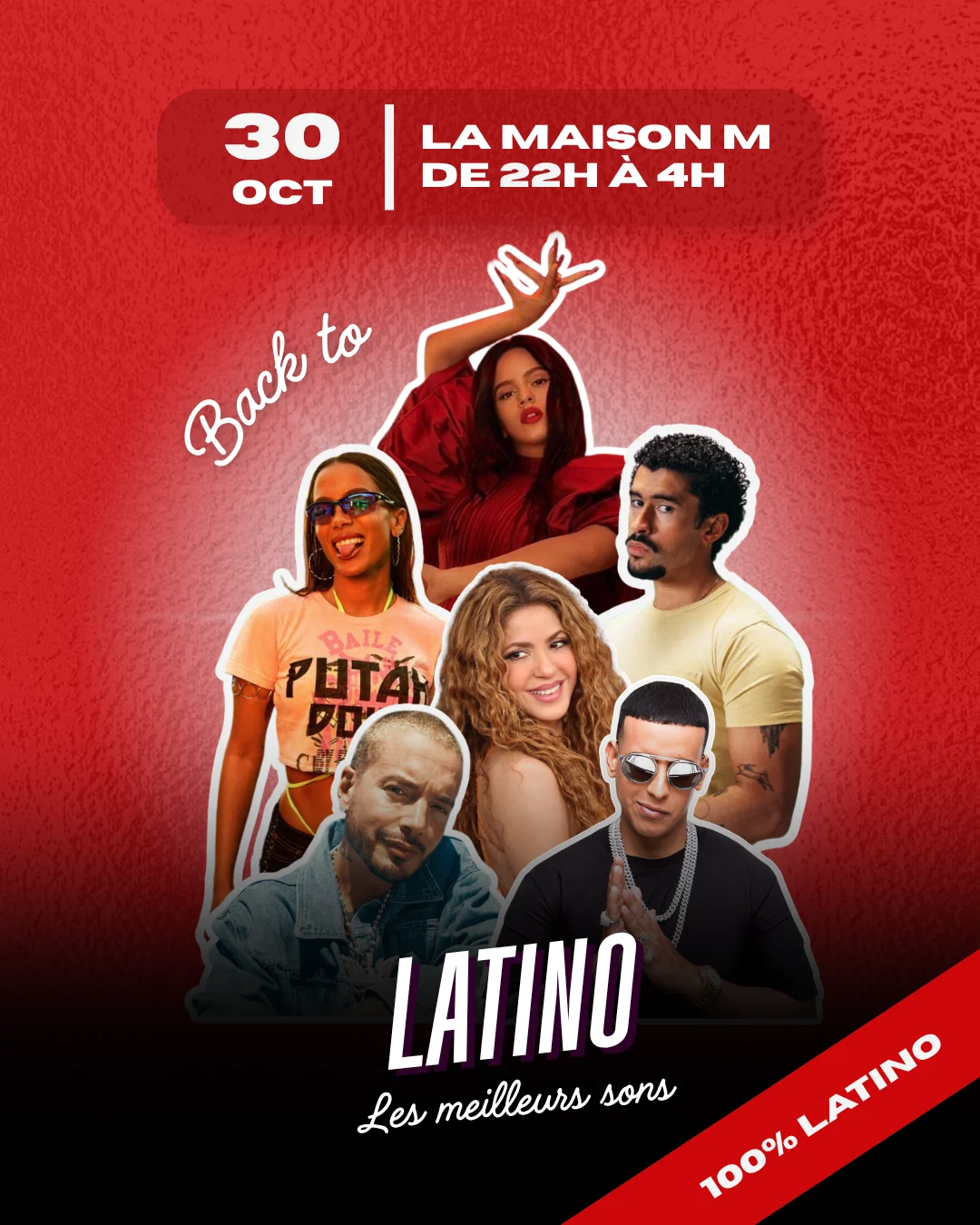 Back To Latino : Le 30 Octobre À La Maison M