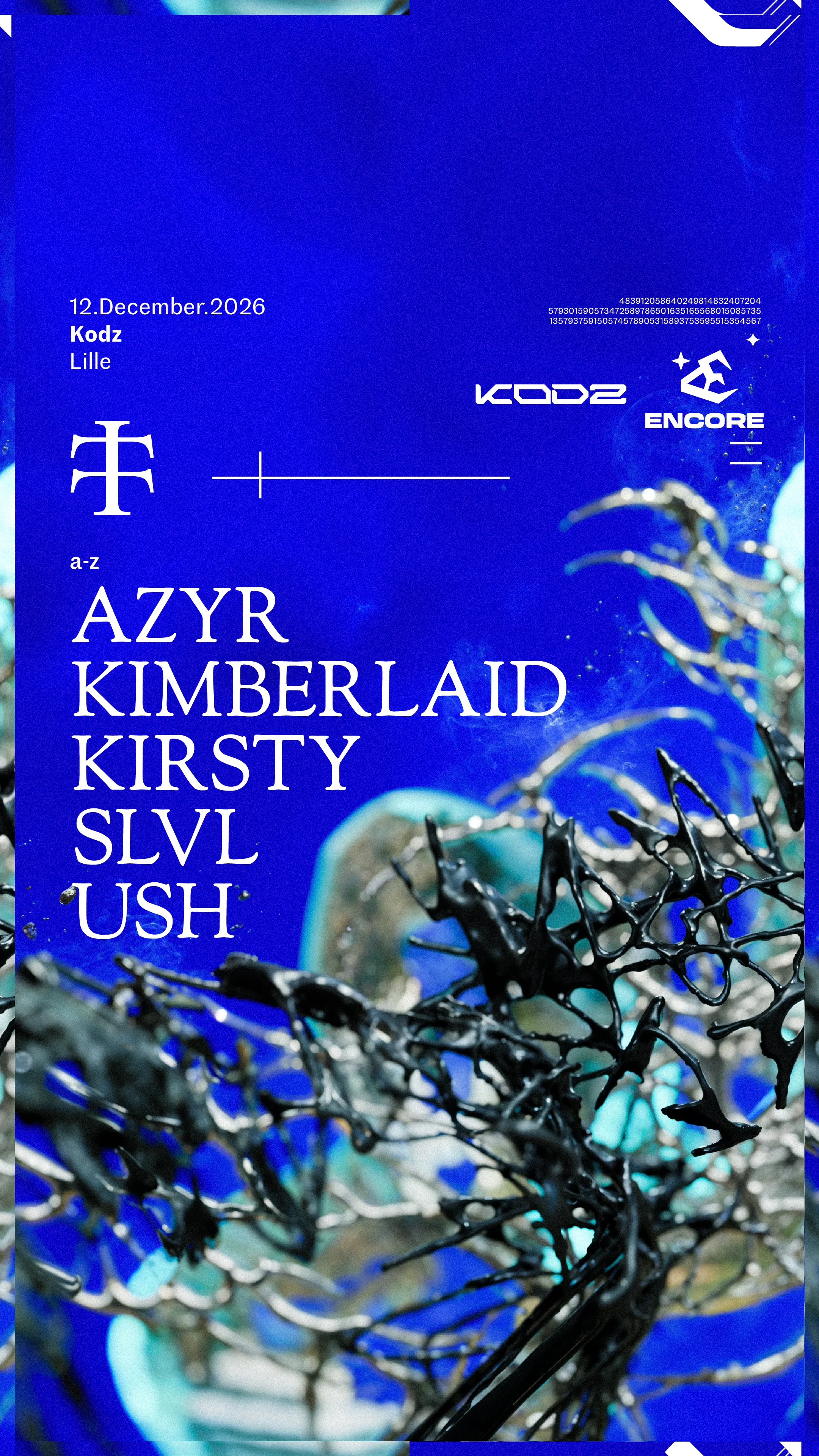 Teletech Lille X Kodz Presents Azyr, Kimberlaid, Slvl & More