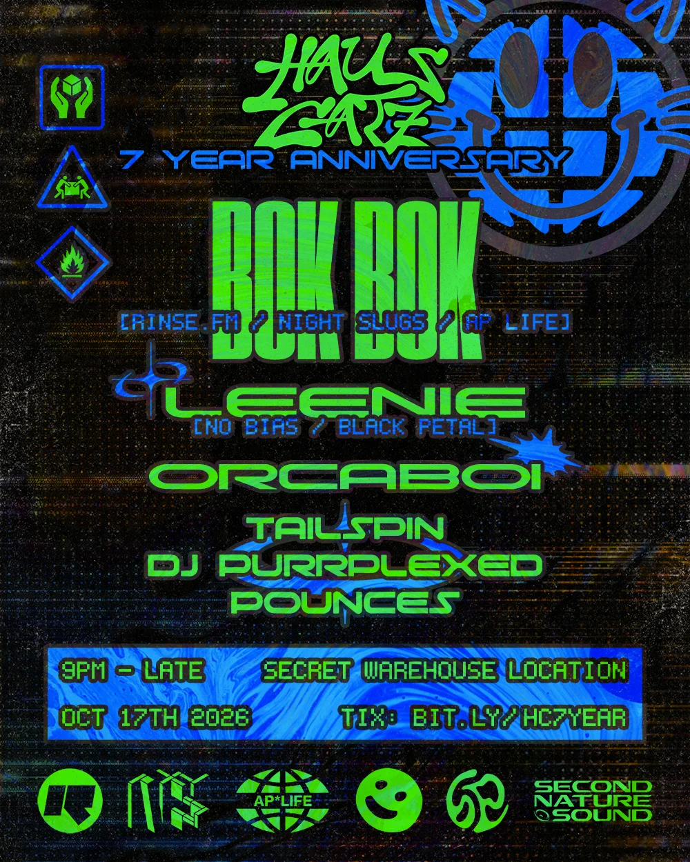 Haus Catz 7 Year Anniversary W/ Bok Bok [Uk] + Leenie