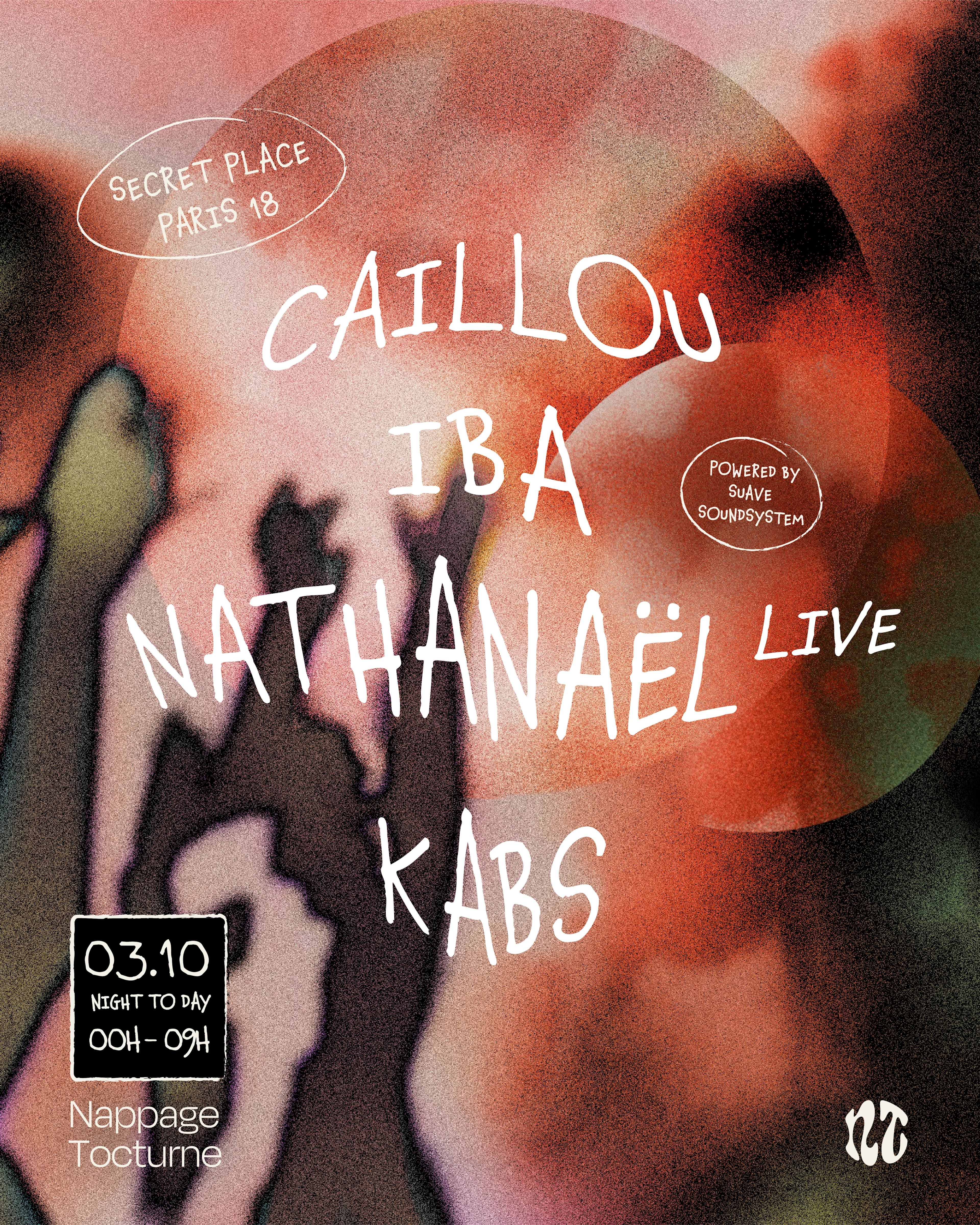 Nappage Tocturne | Caillou, Iba, Nathanaël (Live) & Kabs