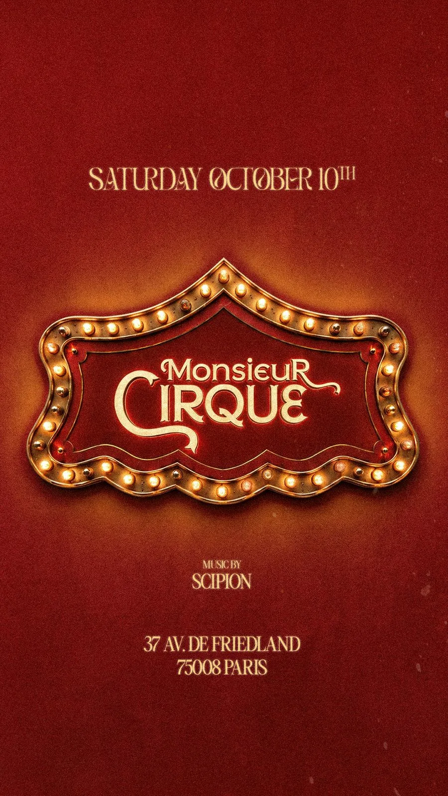Monsieur Cirque - Samedi 10 Octobre