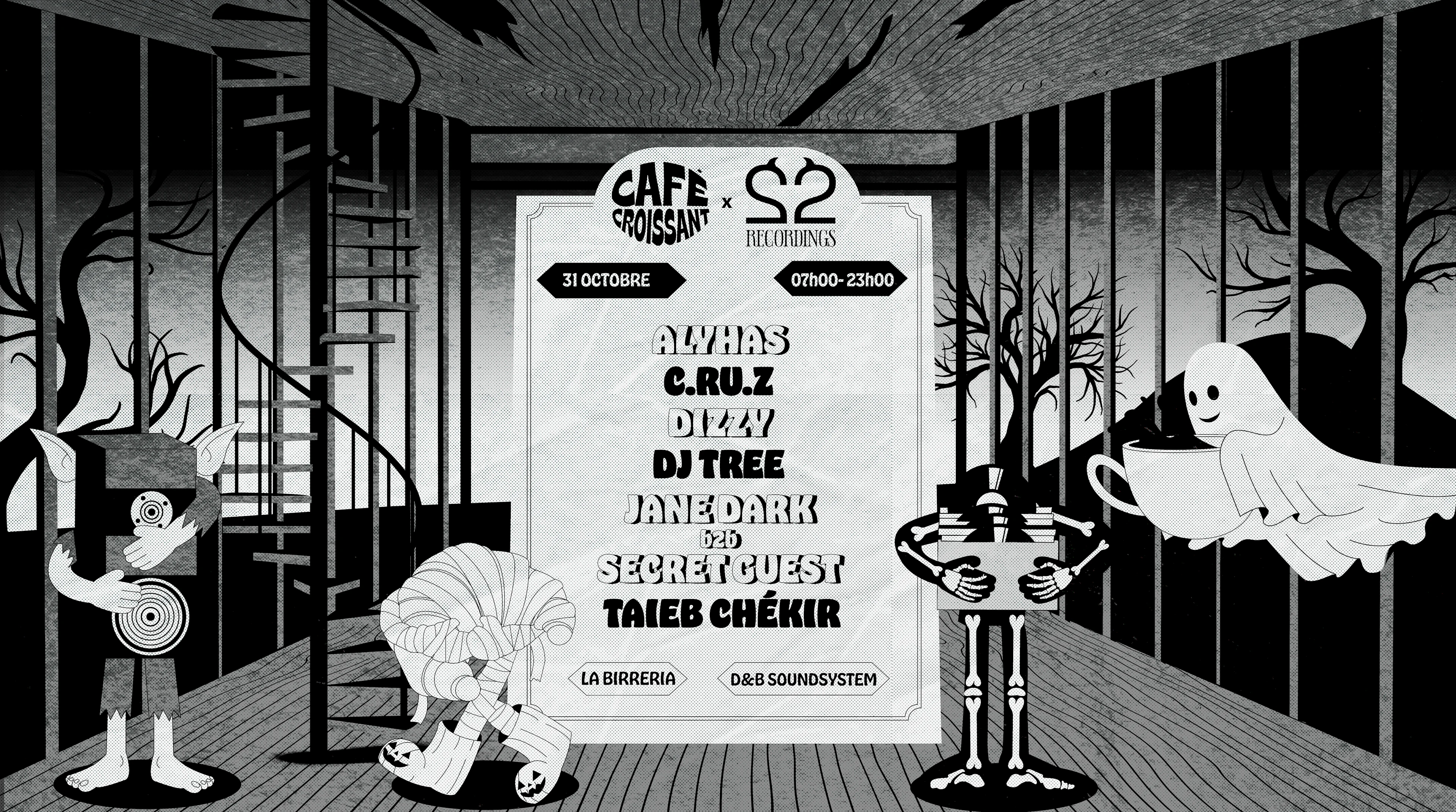 Café Croissant & 22recordings - Halloween Edition (16h)