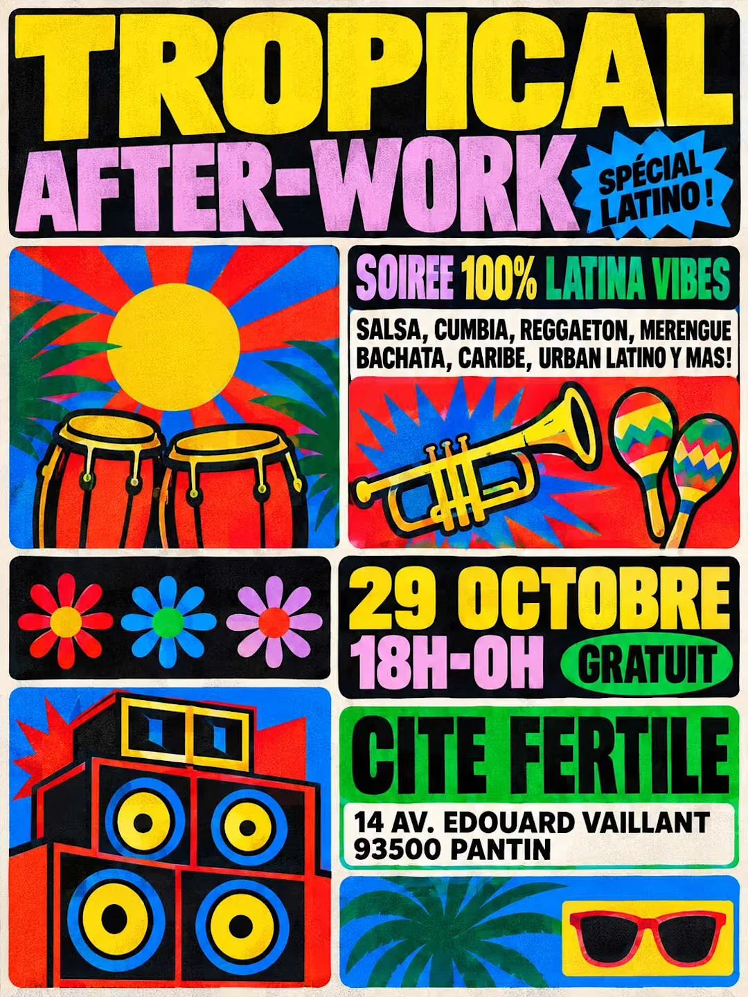Tropical After-Work Spécial Latino Salsa, Reggaeton Y Mas !