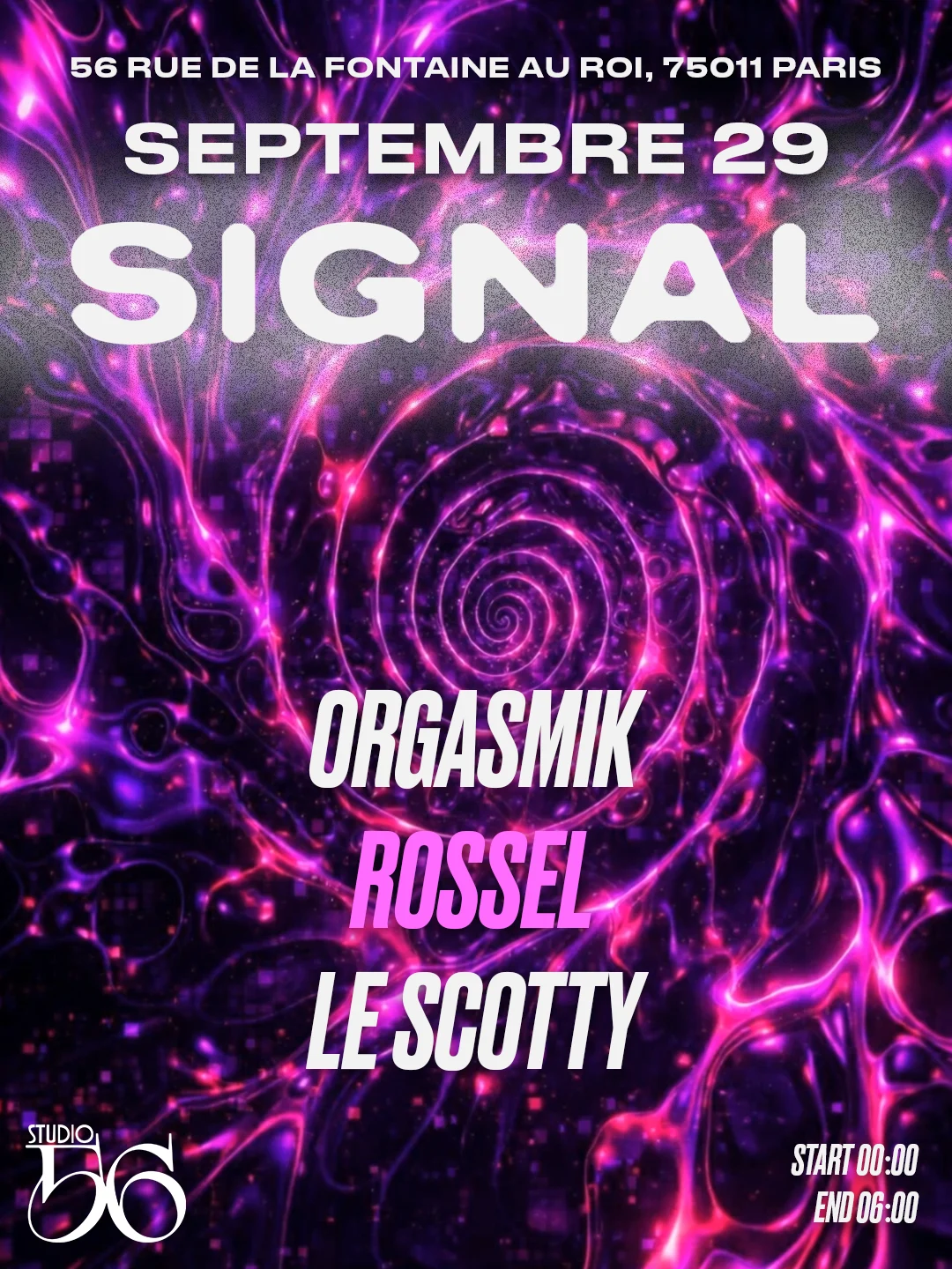 Signal W/ Orgasmik , Rossel, Le Scotty