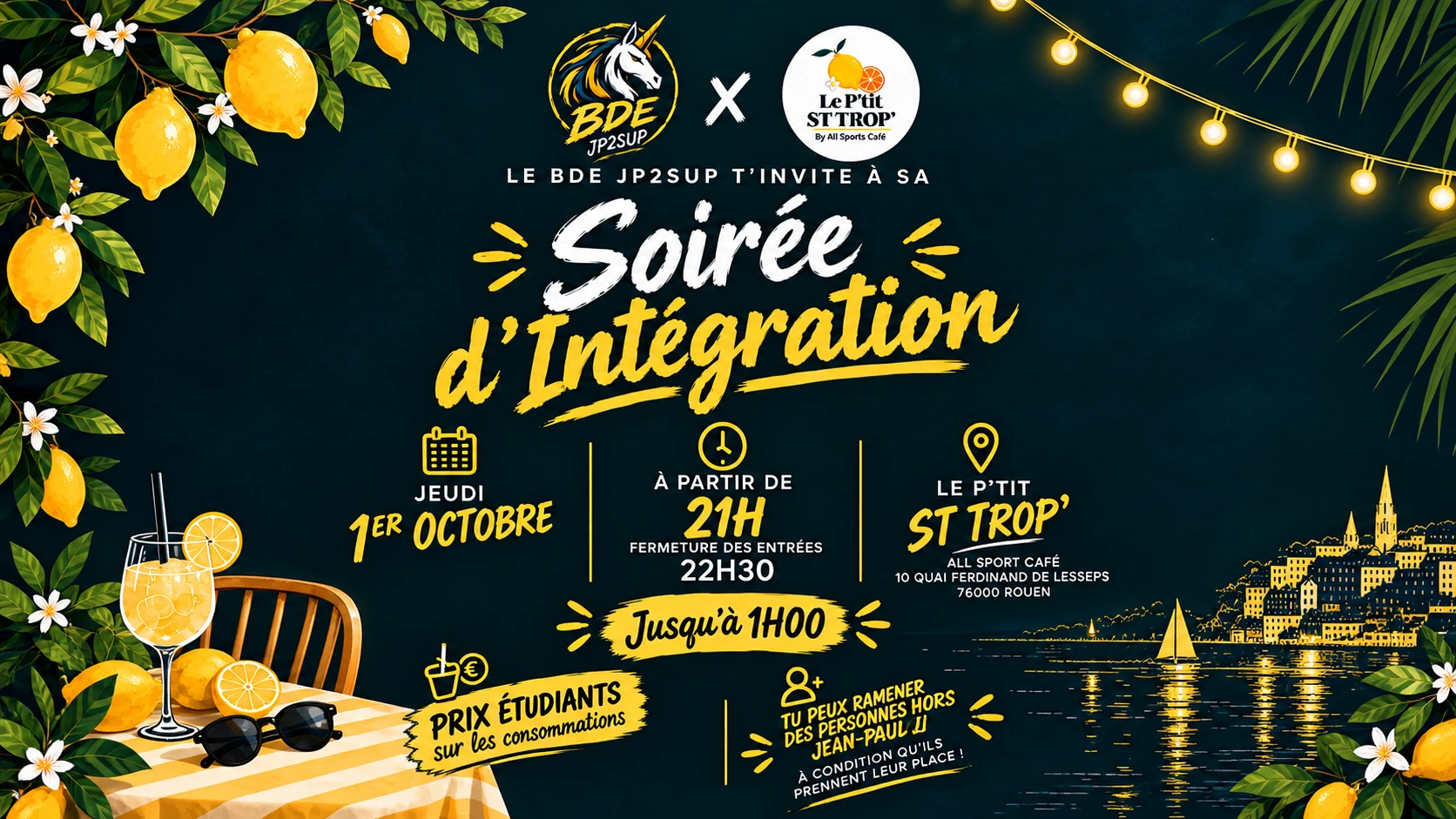 Soirée D'intégration Jp2sup X Petit Saint Trop