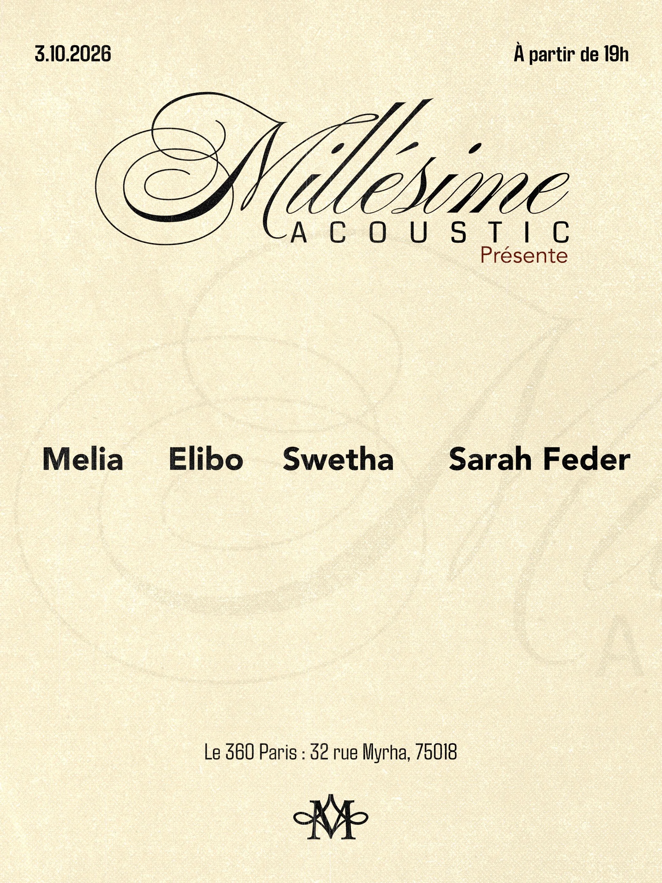 Millésime Acoustic Session