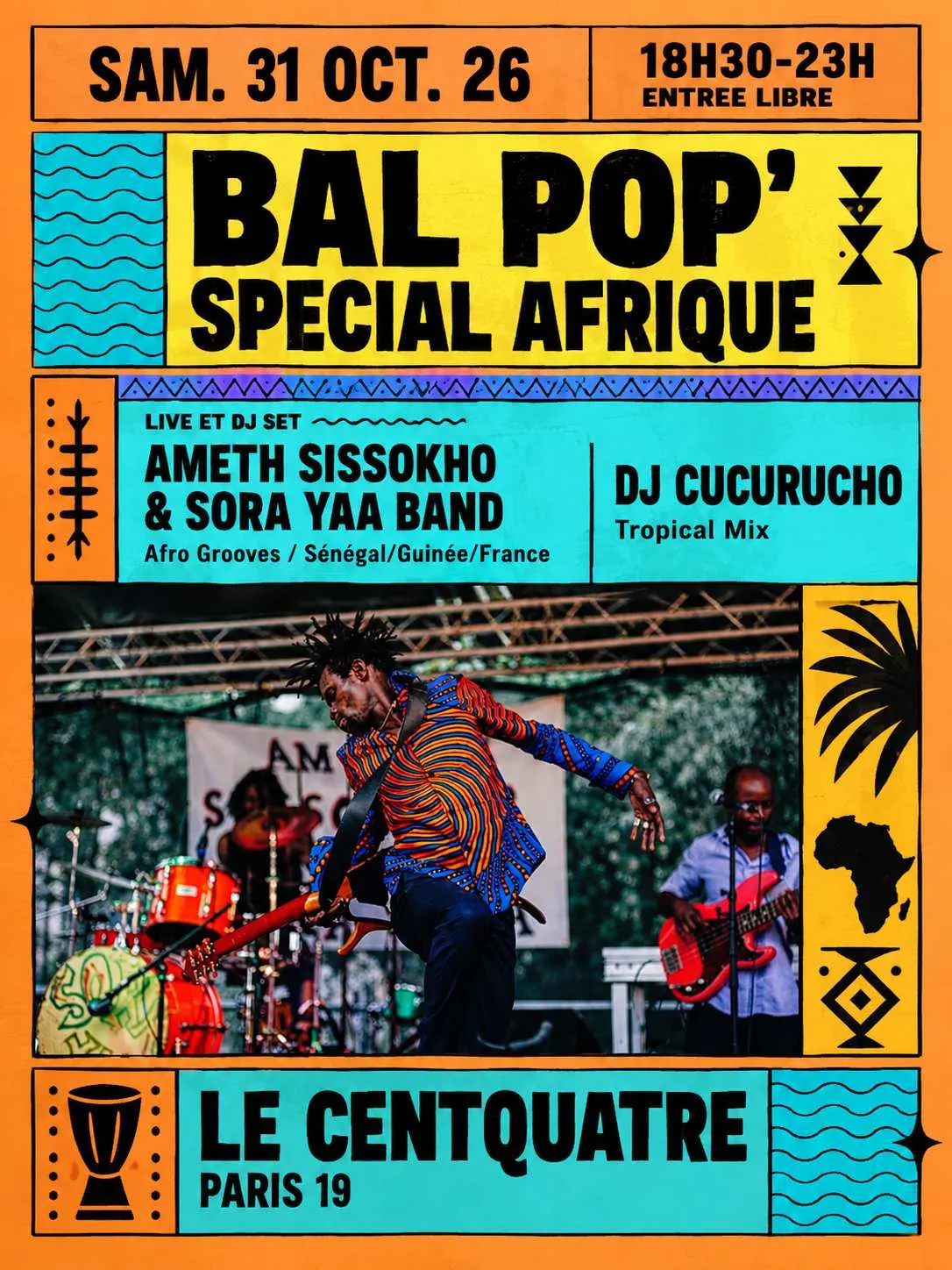 Bal Pop' Du Centquatre Spécial Afrique Avec Ameth Sissokho !