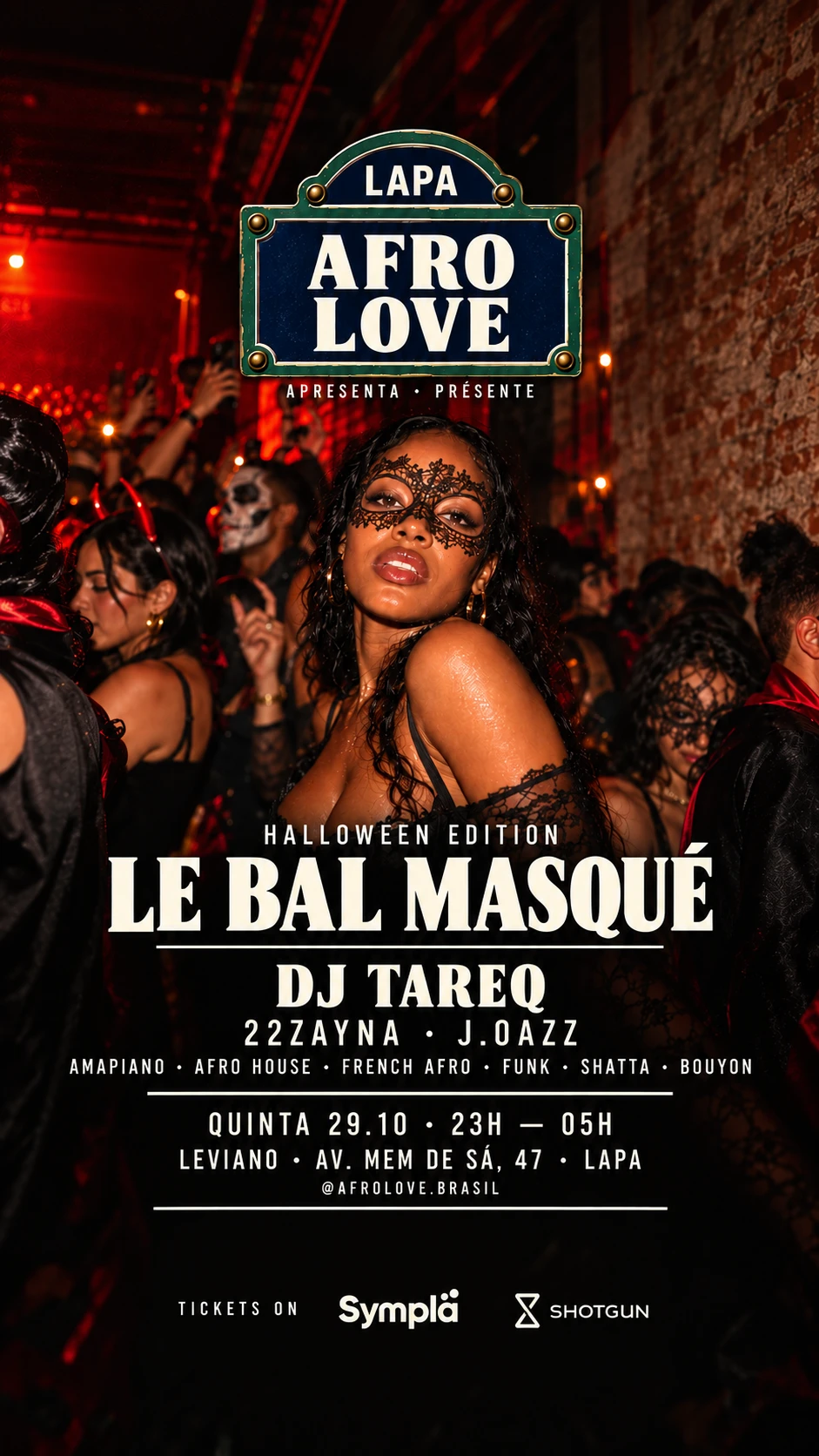 Afro Love Nº01 — Le Bal Masqué · Halloween Edition