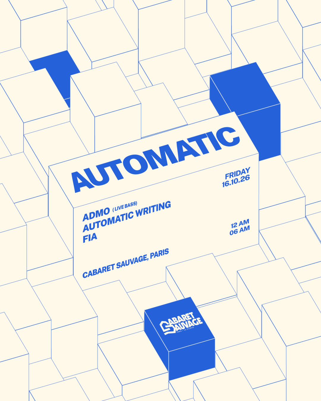 Automatic : Admo (Live Bass), Fia, Automatic Writing