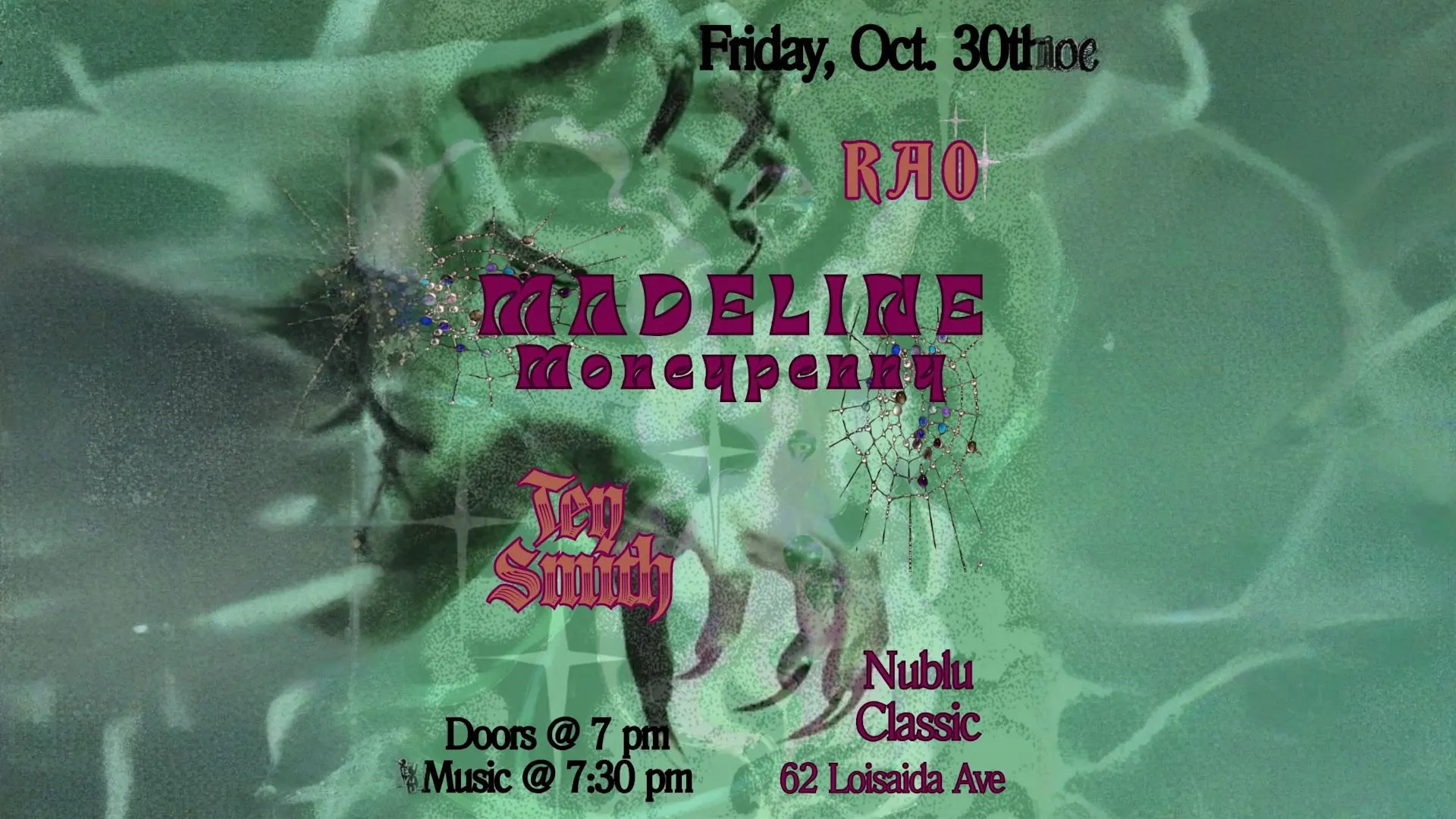 Rao, Madeline Moneypenny, Ten Smith