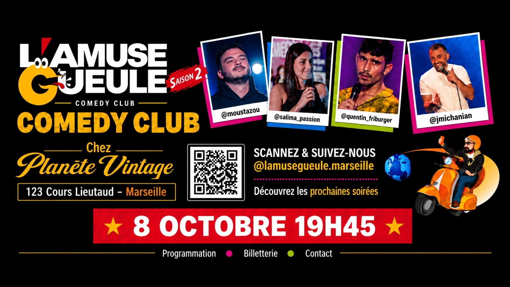 “L’Amuse Gueule Comedy Night – 8 Octobre”