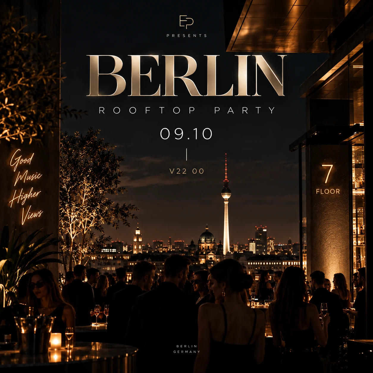Rooftop Night Berlin • 7th Floor