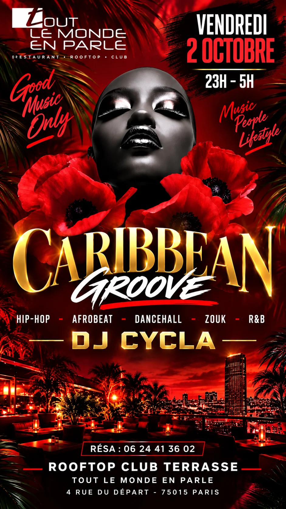 Soiree Caribbean Groove Open Air & Hiphop,Afrobeat