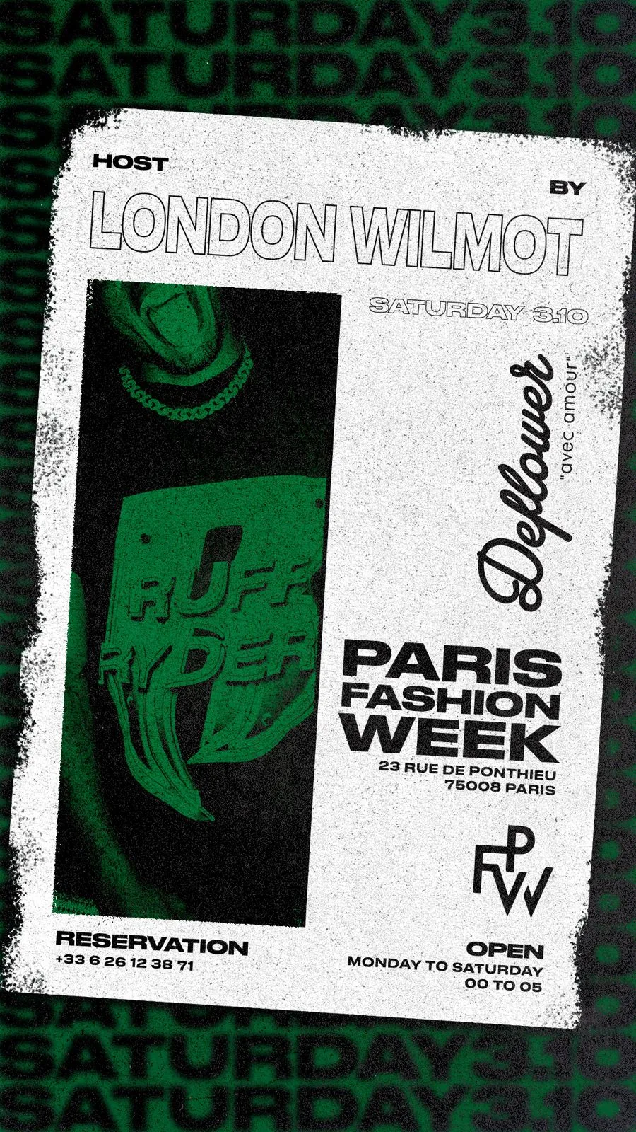 Deflower Paris Fashion Week 3october Hosted By London Wilmot