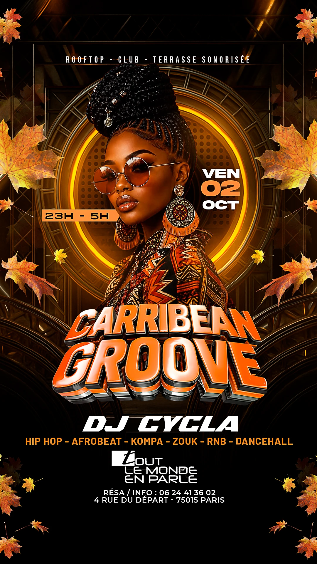 Soiree Caribbean Groove ,Club Terrasse Hiphop Afrob…